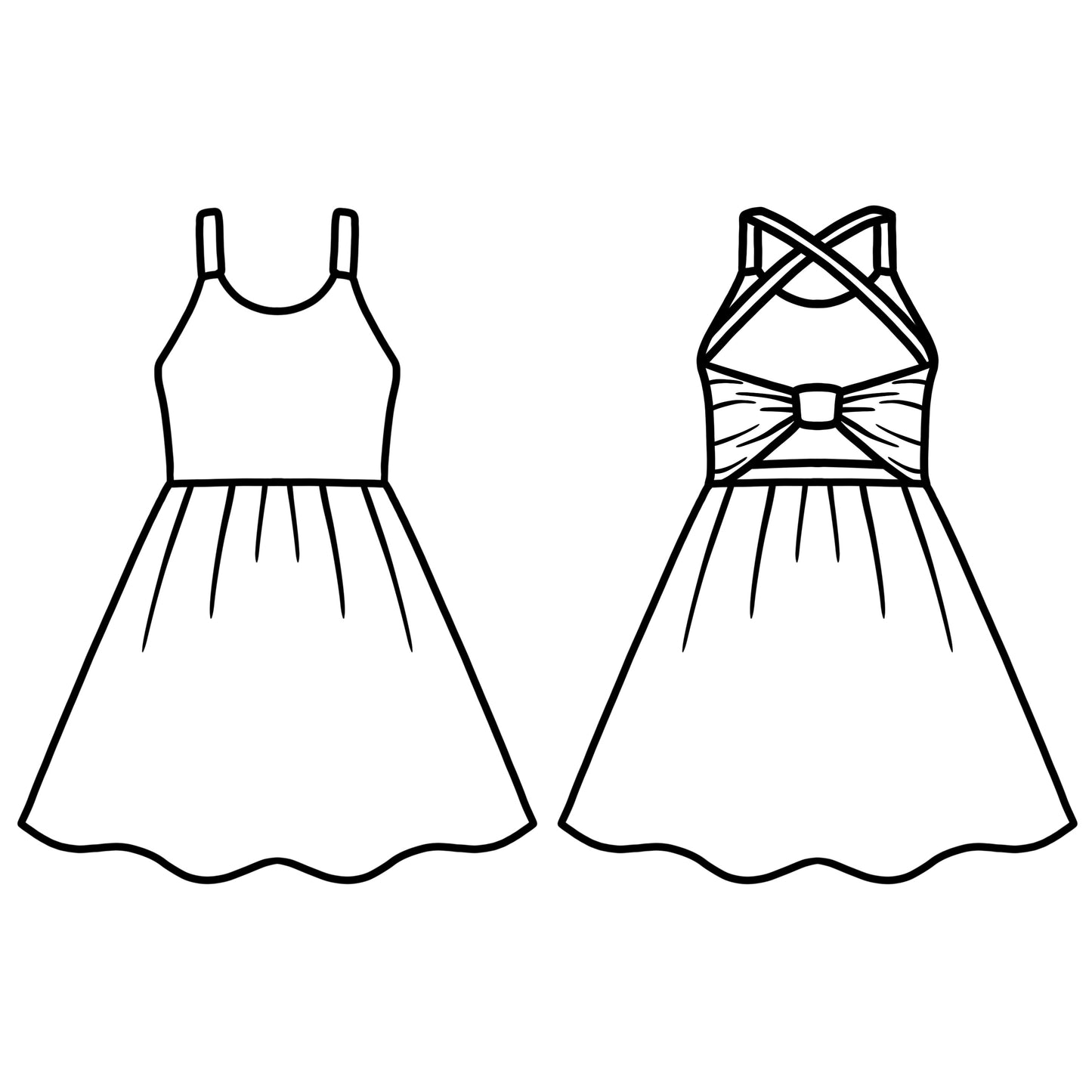 Bow Back Dress