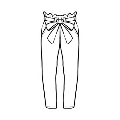 Adult Paperbag Pants